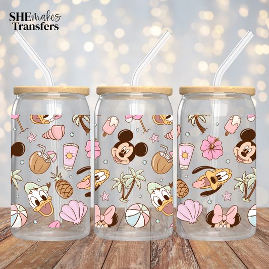 Summer mouse friends Cup Wrap