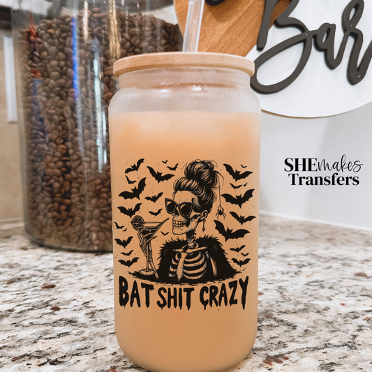 Batshit crazy cup decal