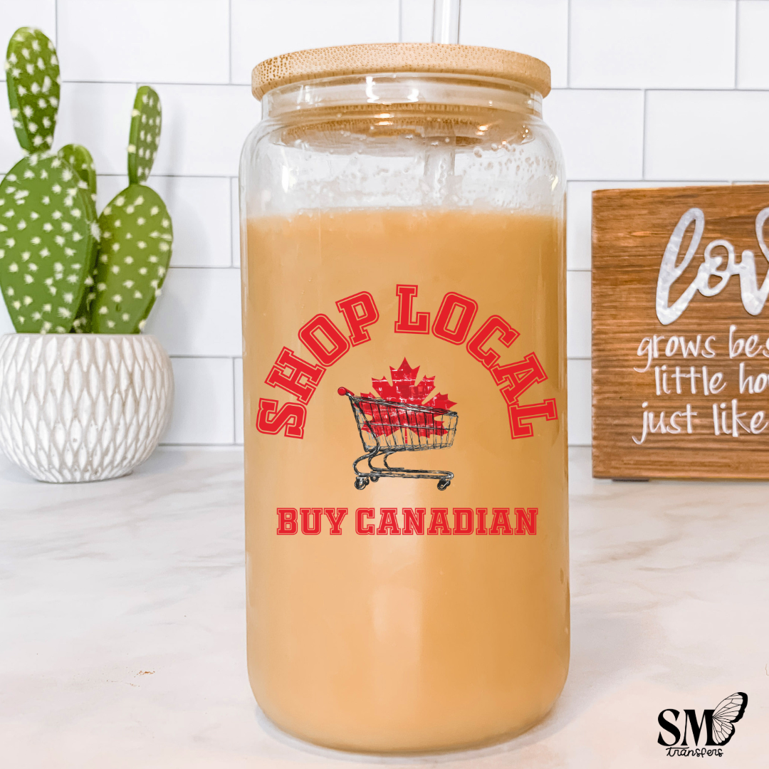 Shop Local Buy Canadian - Cup Decal