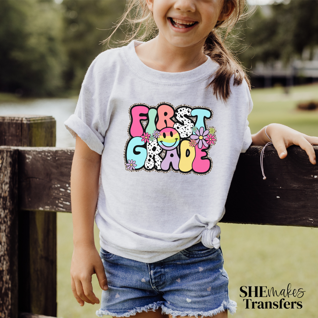 First Grade Dalmatian Print – SHEmakes Transfers