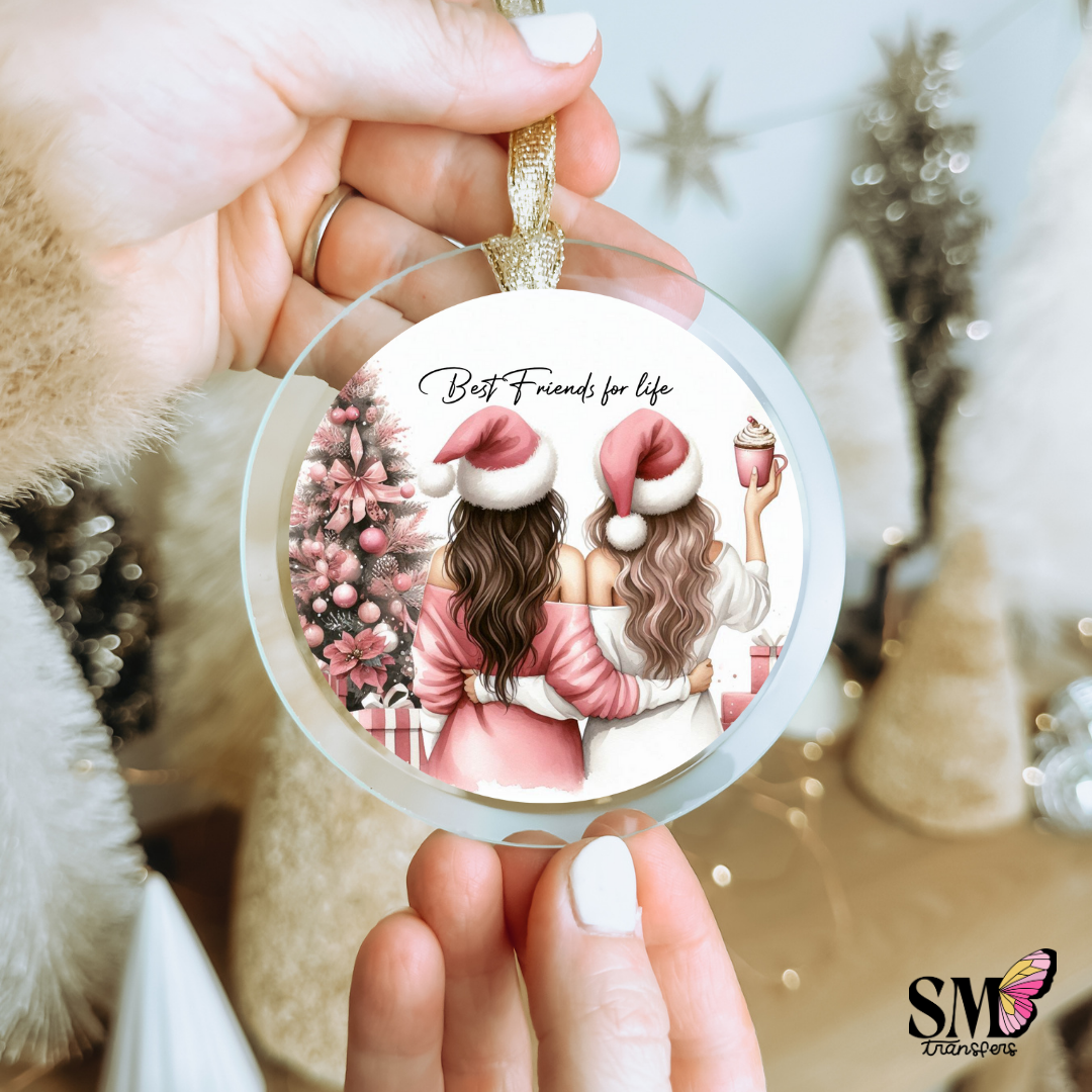 Best friends for life - ornament decal