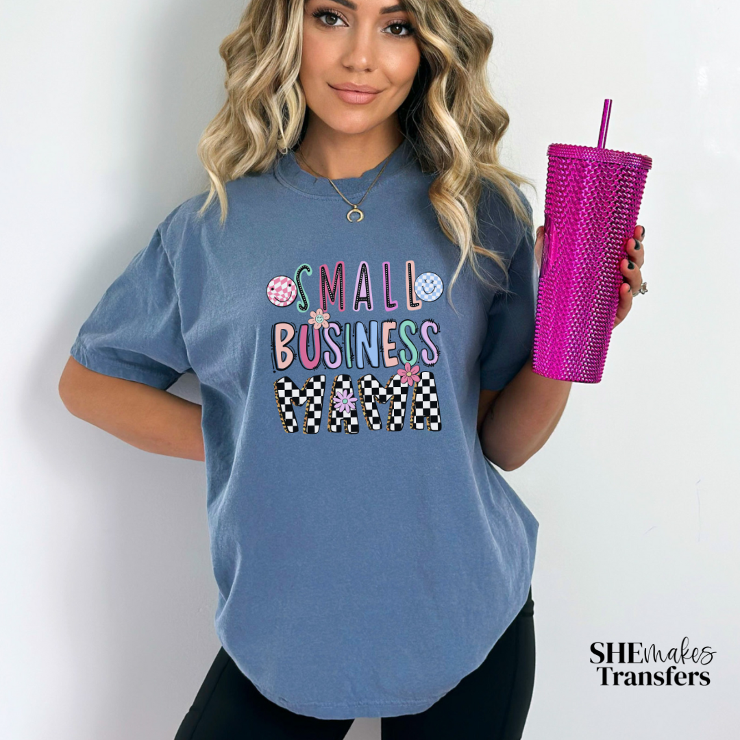 Small business Mama checkered print