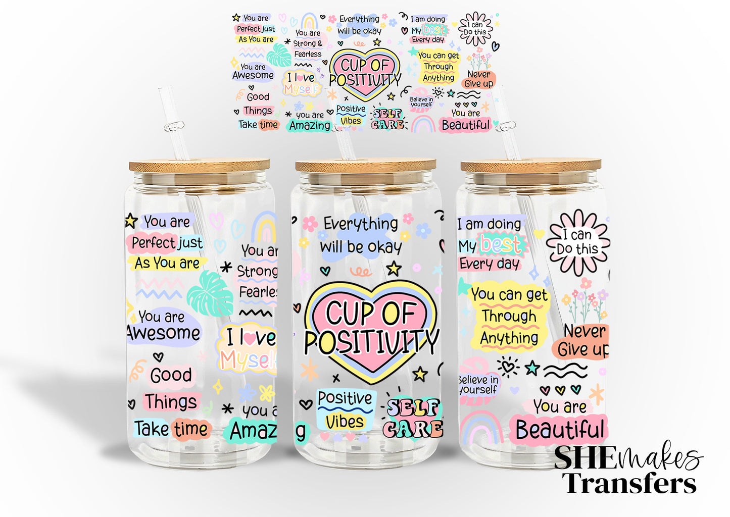 Cup of Positivity full cup wrap