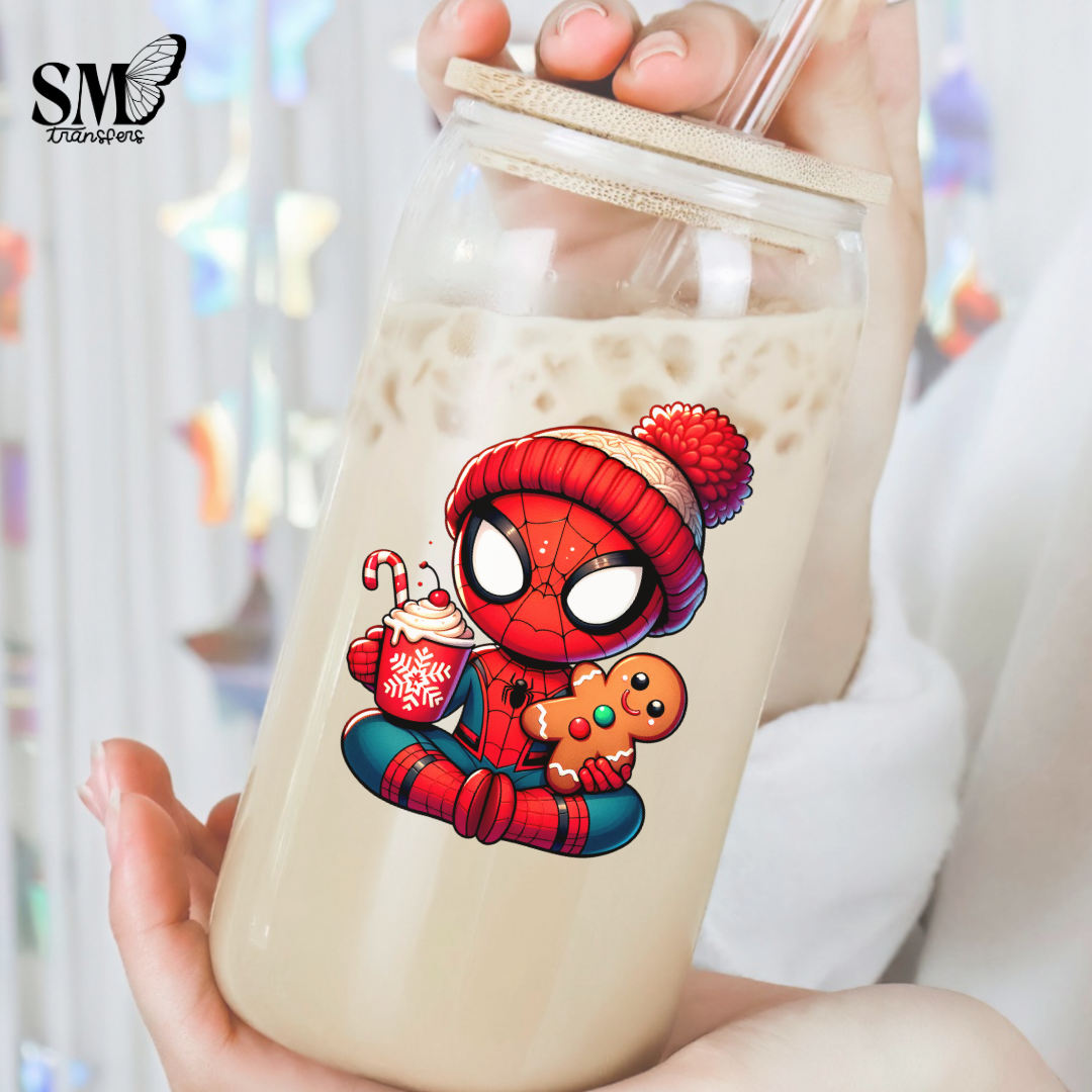 Gingerbread spider man Cup Decal