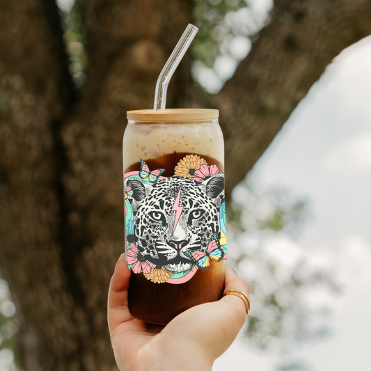 Cheetah cup decal