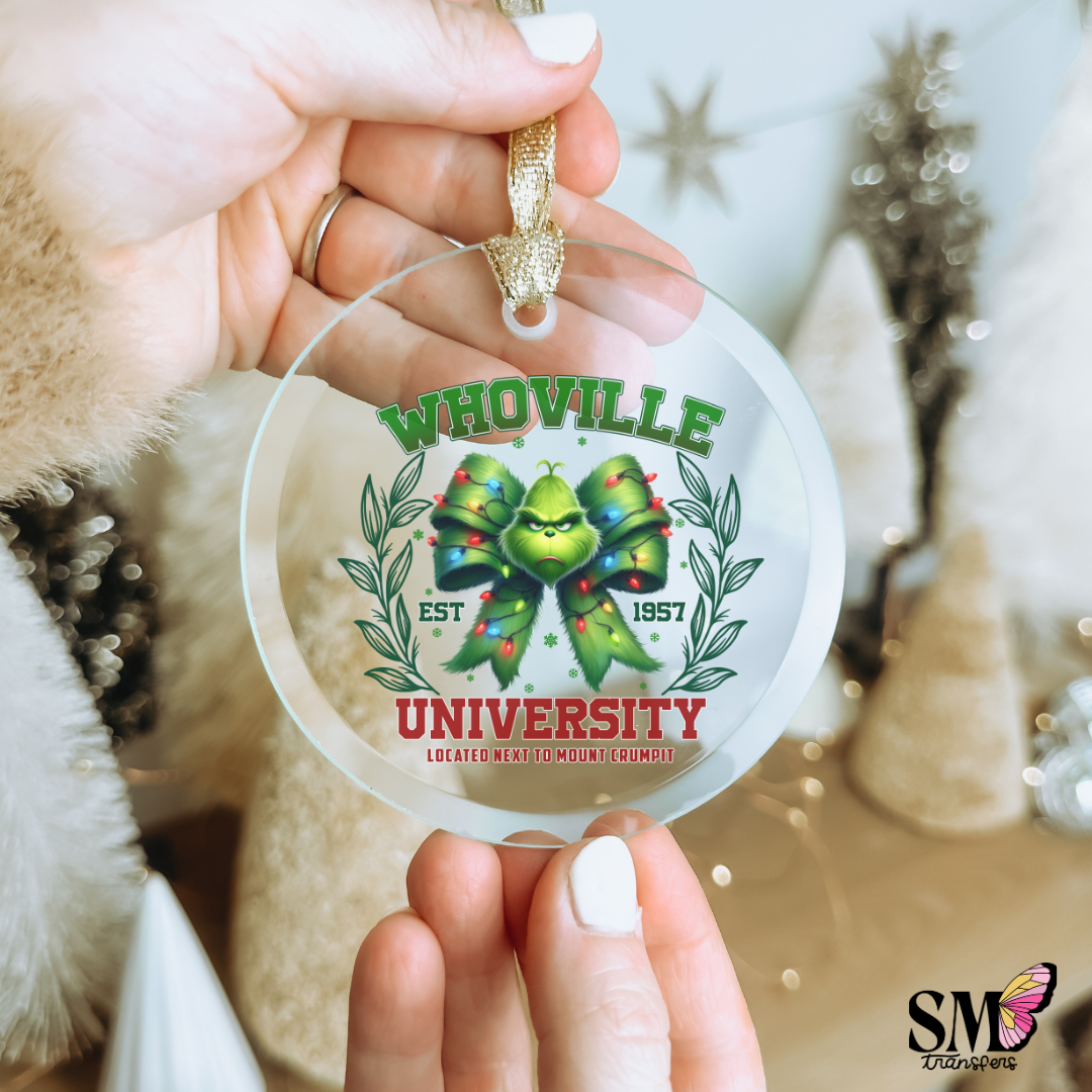 Whoville university - ornament decal