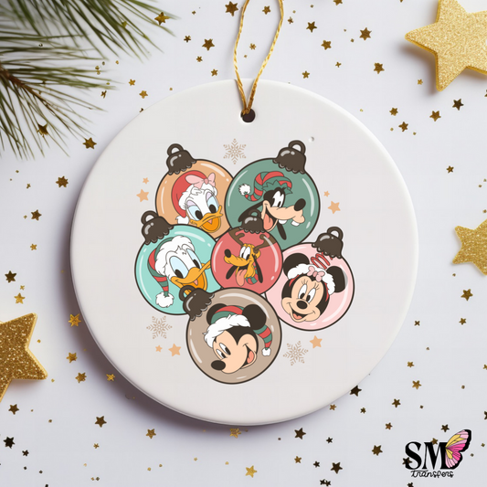 Friends christmas ornament decal