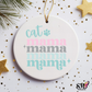 Stacked cat mama ornament decal