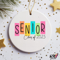 Grunge senior class of 2025 ornament decal