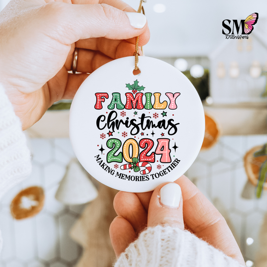 Family Christmas 2024 - Ornament Decal (Copy)