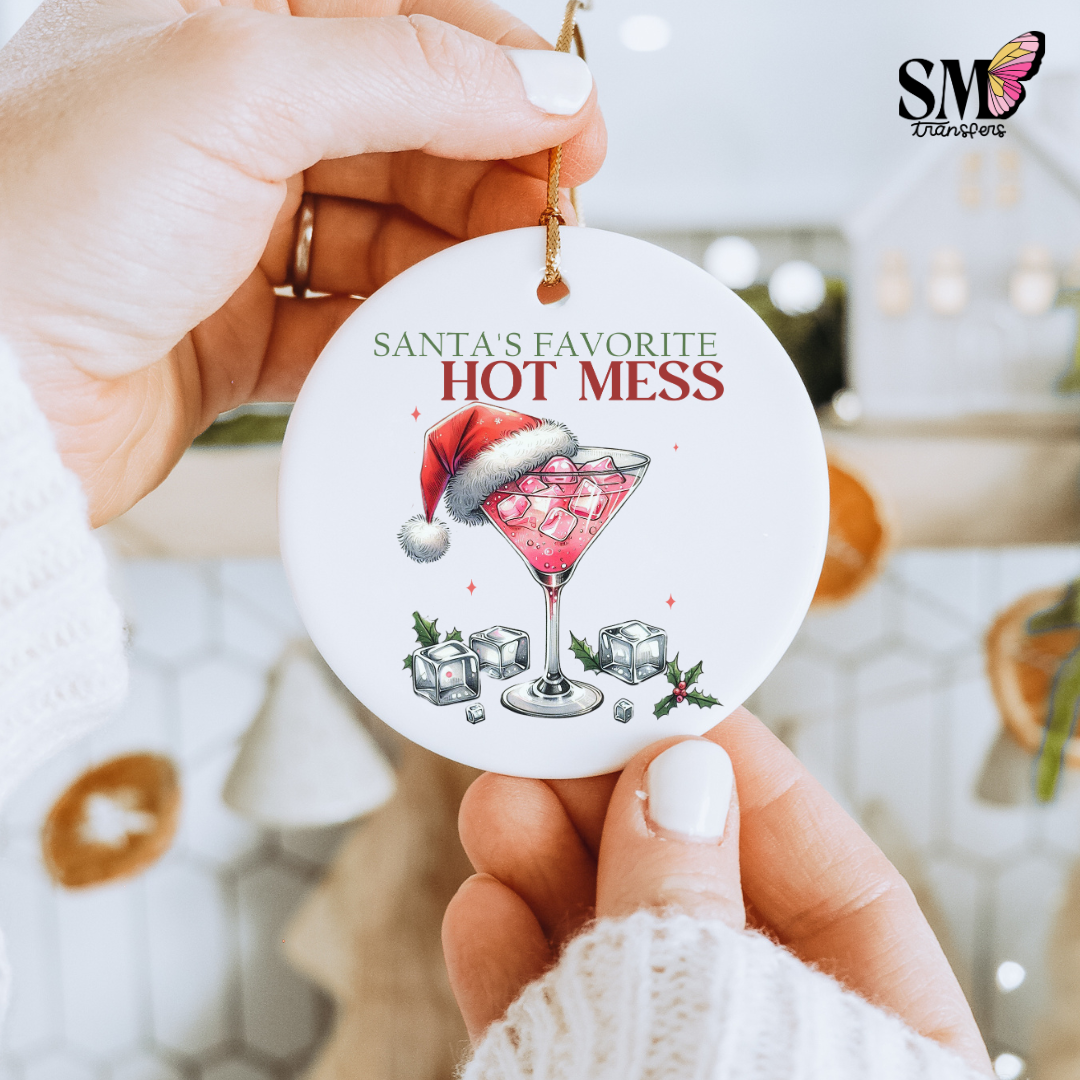 Hot Mess - Ornament Decal