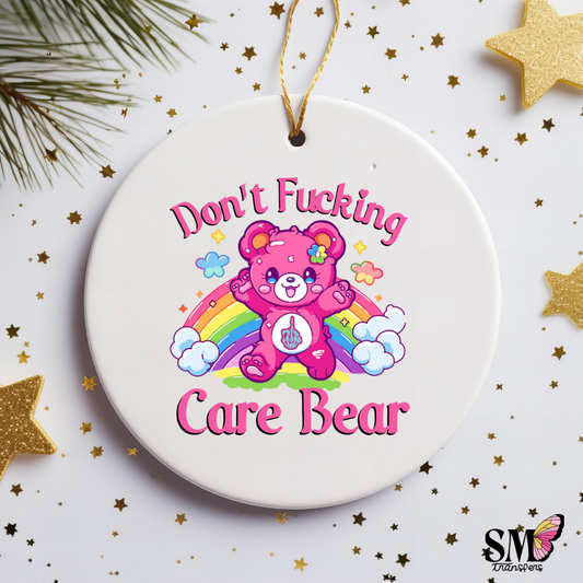 Swear bear ornament decal